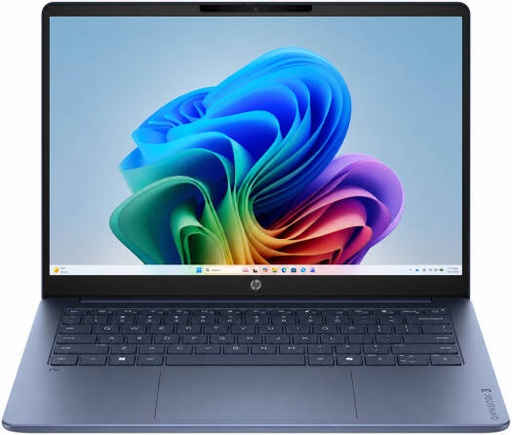 [D0VF2UA] HP OmniBook 3 14-hz0015dx Next Gen AI PC Laptop, 14" 2K IPS Touchscreen, Qualcomm Snapdragon X X1-26-100, 16GB RAM, 512GB SSD, Qualcomm Adreno GPU, English K/B, Win11 | D0VF2UA