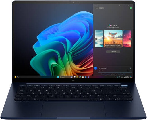 [B66W6AT] HP EliteBook Ultra G1i Next Gen AI Laptop, 14" 2.8K OLED Touch Display, Intel Core Ultra 7 258V, 32GB RAM, 1TB SSD, Intel Arc Graphics, English-Arabic Keyboard, Win11Pro, Atmospheric Blue | B66W6AT