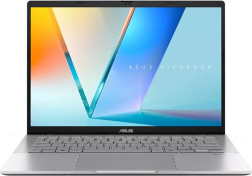 [90NB16P2-M007X0] ASUS Vivobook S14 M3407 Laptop, 14" WUXGA OLED Display, AMD Ryzen AI 5 330, 16GB RAM, 512GB SSD, AMD Radeon Graphics, English-Arabic K/B, Windows 11 Home, Cool Silver | 90NB16P2-M007X0