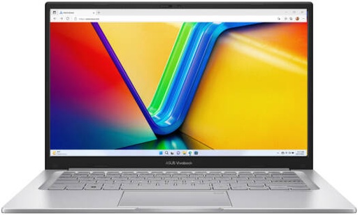 [90NB13U2-M00TA0] ASUS Vivobook 14 X1404VAP Laptop, 14" FHD IPS Display, Intel Core 7 150U, 16GB RAM, 1TB SSD, Intel Graphics, English-Arabic Keyboard, Windows 11 Home, Cool Silver | 90NB13U2-M00TA0