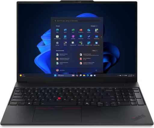 [22AY0016GR] Lenovo ThinkPad E16 Gen 3 Laptop, 16" WUXGA IPS 60Hz Display, Intel Core Ultra 7 256V, 16GB RAM, 512GB SSD, Intel Arc 140V Graphics, English-Arabic Keyboard, No OS, Black | 22AY0016GR