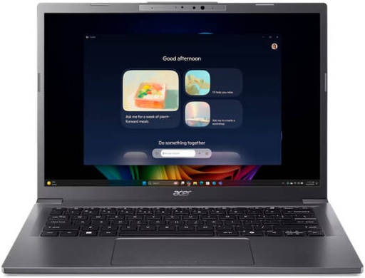 [NX.JFVEM.003] Acer Aspire 14 AI A14-52M-74R1 Copilot+ Laptop, 14" WUXGA OLED Display, Intel Core Ultra 7 256V, 16GB RAM, 512GB SSD, Intel Arc 140V, English/Arabic Keyboard, Windows 11 Home, Iron | NX.JFVEM.003