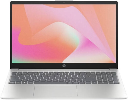 [BL8P5EA] HP 15-fd0557nia Laptop, 15.6" FHD Display, Intel Core i7-1355U Processor, 8GB RAM, 512GB SSD, Intel Iris Xe Graphics, Backlit Keyboard, NO OS, Natural Silver | BL8P5EA