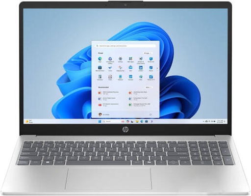 [C0CL9UA] HP 15-fc0146dx Laptop, 15.6" FHD Touch Display, AMD Ryzen 5 7520U, 8GB RAM, 512GB SSD, AMD Radeon Graphics, English Keyboard, Windows 11 Home, Natural Silver | C0CL9UA