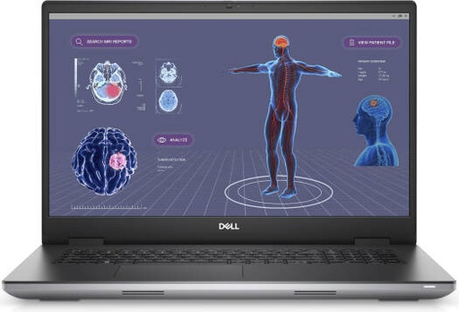 [PRE7780] Dell Precision 7780 Mobile Workstation Laptop, 17.3" FHD WVA 60Hz Display, Intel Core i9-13950HX vPro, 128GB RAM, 512GB SSD, RTX 4000 Ada 12GB GPU, English K/B, Windows 11 Pro, Grey | PRE7780