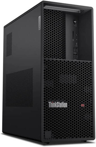 [30GS00BDAX-64GB] Lenovo ThinkStation P3 Tower Desktop Computer, Intel Core i7-14700 Processor, 64GB RAM, 2TB SSD, Intel UHD Graphics 770, Wired English/Arabic K/B & Mouse, Win 11 Pro, Black | 30GS00BDAX-64GB