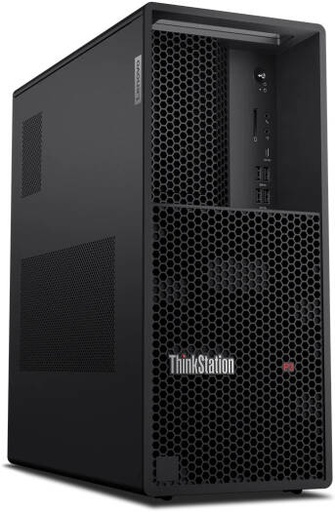 [30GS00BDAX] Lenovo ThinkStation P3 Tower Desktop Computer, Intel Core i7-14700 Processor, 16GB RAM, 512GB SSD, Intel UHD Graphics 770, Wired English/Arabic Keyboard & Mouse, Win 11 Pro, Black | 30GS00BDAX