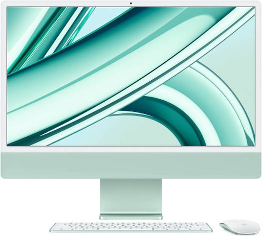 [Z19H0015H] Apple 24" iMac AIO Desktop Computer with M3 Chip, 4.5K Retina Display, 8-Core CPU and 10-Core GPU, 24GB RAM, 2TB SSD, Magic ENG K/B w/ Touch ID & Magic Mouse, macOS, Green | Z19H0015H