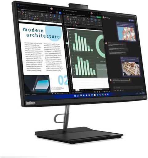 [12B000E6UM] Lenovo ThinkCentre Neo 30a 24 AIO Desktop PC, 23.8" FHD IPS Display, Intel Core i7-1260P CPU, 8GB RAM, 512GB SSD, Iris Xe Graphics, USB Black Calliope ENG (UK) Keyboard & Mouse, No OS | 12B000E6UM