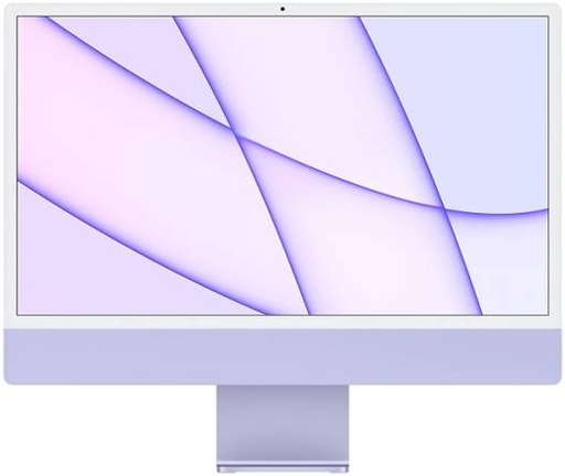 [Z130002B8] Apple iMac (2021) Desktop Computer, 24'' Retina 4.5K Display, Apple M1 Chip 8C CPU, 8C GPU, 16C Neural Engine, 8GB RAM, 256GB SSD, Gigabit Ethernet, Magic Keyboard English & Mouse, Purple | Z130002B8