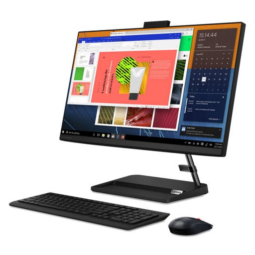 [F0G00108AX] Lenovo IdeaCentre AIO 3 24ITL6 23.8" FHD Non Touch PC, 11th Gen Intel Core i7-1165G7 2.8 Ghz, 8GB DDR4 RAM, 1TB HDD, MX450 2GB GDDR6, Wireless Keyboard + Mouse, No OS, Black | F0G00108AX