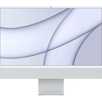 [MGPD3LL/A] Apple iMac 24'' 4.5K Retina Display PC (Mid 2021), 4480 x 2520 Resolution, M1 Chip with 8 Core CPU / 8 Core GPU, 8GB RAM, 512GB SSD, macOS, Gigabit Ethernet, Silver | MGPD3LL/A