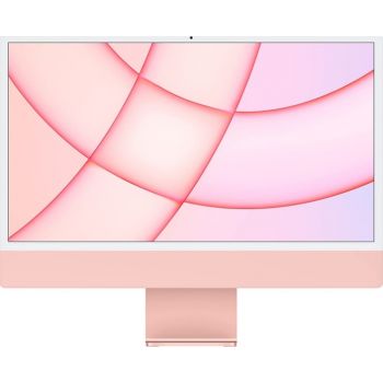 [MGPM3LL/A] Apple iMac 2021 24'' 4.5K Retina Display PC, 4480x2520 Resolution, M1 8 Core CPU / 8 Core GPU, 8GB RAM, 256GB SSD, English, macOS, Gigabit Ethernet, True Tone Technology, Pink | MGPM3LL/A