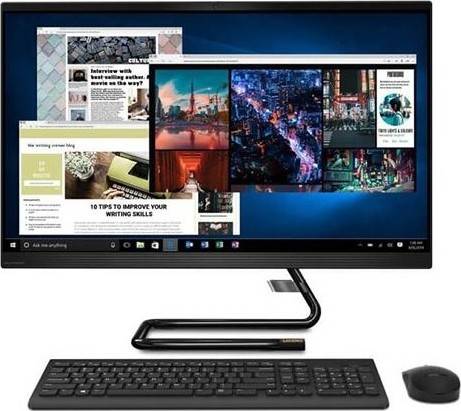 [F0EU00ASAX] Lenovo AIO 3 Desktop – Core i5 2GHz 8GB 512GB SSD Win10 23.8inch FHD Black Arabic/English Keyboard | F0EU00ASAX