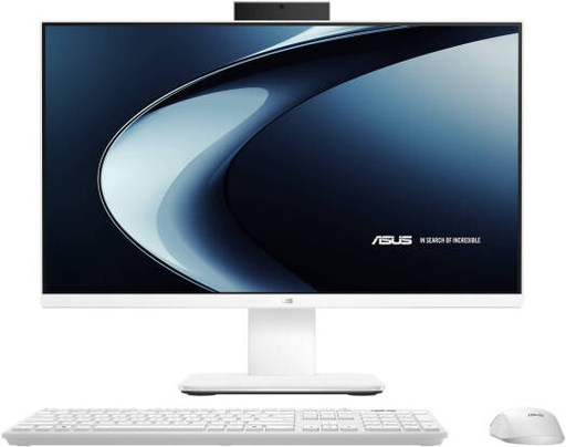 [90PT03X1-M05KW0] ASUS V400 All-in-One Desktop Computer, 24" FHD LED Touch Display, Intel Core i7-13620H, 8GB RAM 512GB SSD, Intel UHD Graphics, English Wireless Keyboard, No OS, White | 90PT03X1-M05KW0