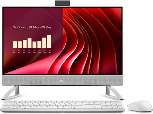 [AIO-EC24250-002-ENG] Dell EC24250 All-In-One Desktop Computer, 24" FHD Touch Display, Intel Core 7 150U, 16GB RAM, 1TB SSD, Intel Graphics, English Keyboard, Windows 11 Pro, White | AIO-EC24250-002-ENG