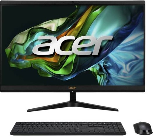 [DQ.BN5EM.001] Acer Aspire C Intel All-In-One Desktop Computer, 23.8" FHD Display, Intel Core i5-1334U, 8GB RAM, 512GB SSD, Intel Iris Xe Graphics, English-Arabic Keyboard, Windows 11 Home, Black | DQ.BN5EM.001