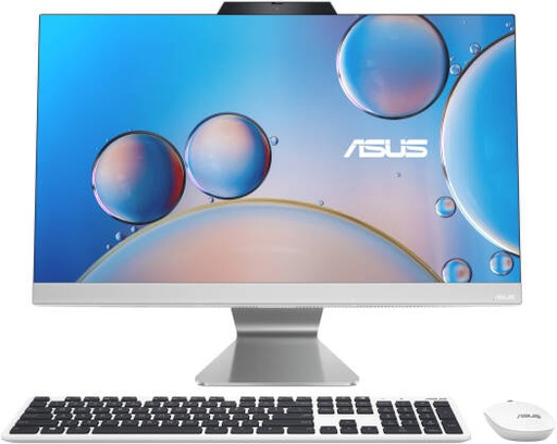 [90PT03T1-M011D0] ASUS A3402WVAK All-In-One Desktop Computer, 24" FHD Anti-Glare Display, Intel Core i5-1335U, 8GB RAM, 512GB SSD, Intel Iris Xe Graphics, English-Arabic Keyboard, Win11, White | 90PT03T1-M011D0