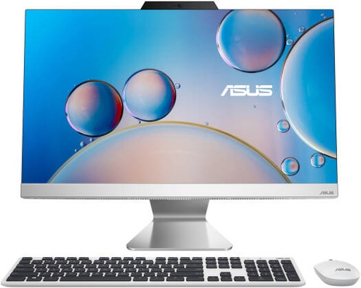 [A3402WBAT-WA159M] ASUS A3402 All in One Desktop Computer, 23.8" FHD Wide View Display, Intel Core i5-1235U, 16GB RAM, 512GB SSD, Intel UHD Graphics, ENG-ARB k/b & Mouse, No OS, White | A3402WBAT-WA159M