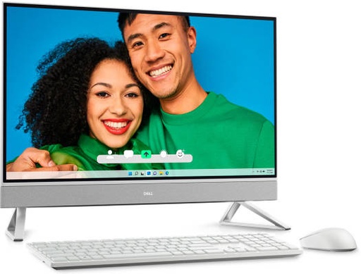 [7720-INS-1765-AIO] Dell Inspiron 7720 All-In-One Desktop Computer, 27" FHD WVA Touch Display, Intel Core i7-1355U CPU, 16GB RAM, 1TB SSD, GeForce MX550 GPU, Wireless Mouse & ENG K/B, Win11Pro, White | 7720-INS-1765-AIO