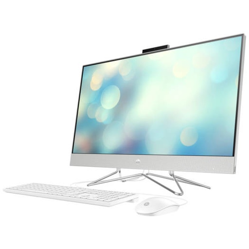 [488J6EA] HP 27-DP1013N 27 " FHD IPS Non Touch All In One PC, Intel Core i7-1165G7 Processor, 8GB DDR4 RAM, 1TB HDD, Intel Iris Xe Graphics, With Wired Keyboard + Mouse, No OS, Silver | 488J6EA