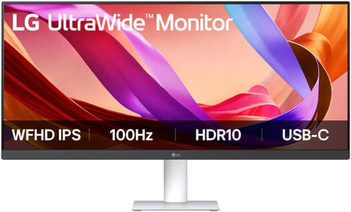 [29U531A-W.AMA] LG UltraWide Monitor, 29" IPS Display, WFHD Resolution, 100Hz Refresh Rate, 5ms (GtG) Response Time, Dynamic Action Sync, Motion Blur Reduction Tech, Super Resolution+, White | 29U531A-W.AMA