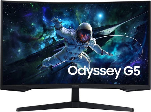 [LS32CG552EMXUE] Samsung Odyssey G5 G55C Curved Monitor, 32" QHD VA Display, 165Hz Refresh Rate, 1ms (MPRT) Response Time, 1000R Curvature, AMD FreeSync Technology, Black | LS32CG552EMXUE