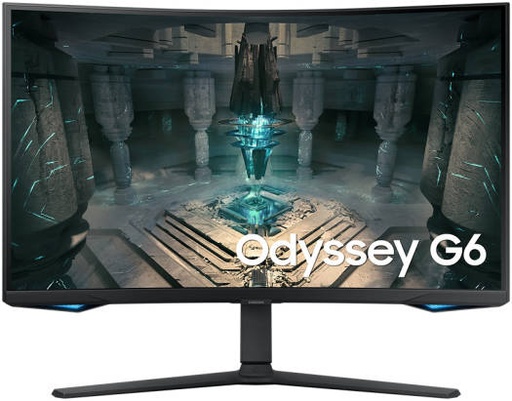 [LS32BG650EMXUE] Samsung Odyssey G6 Gaming Monitor, 32" QHD VA Display, 240Hz Refresh Rate, 1ms (GtG) Response Time, FreeSync Premium Pro Technology, 1000R Curvature, Black | LS32BG650EMXUE