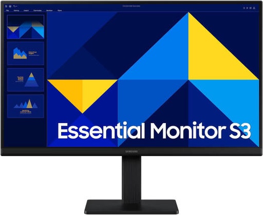 [LS27D300GAMXUE] SAMSUNG S3 S30GD Essential Monitor, 27" IPS Display, FHD Resolution, 100Hz Refresh Rate, 5ms (GtG) Response Time, Flicker-Free Technology, 16.7m Color Support, Black | LS27D300GAMXUE