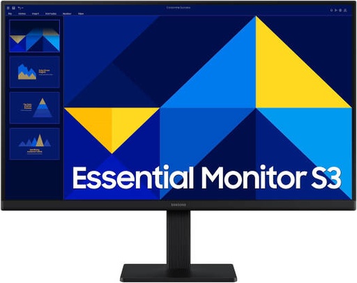 [LS24D300GAMXUE] SAMSUNG S3 S30GD Essential Monitor, 24" IPS Display, FHD Resolution, 100Hz Refresh Rate, 5ms (GtG) Response Time, Flicker-Free Technology, 16.7m Color Support, Black | LS24D300GAMXUE
