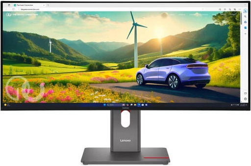 [64ADGAT1UK] Lenovo ThinkVision P34WD-40 Monitor, 34" IPS WLED Display, WQHD Resolution, 120Hz Refresh Rate, 4ms (Extreme Mode) Response Time, 4-Sided Ultra Thin Bezel, Eclipse Black | 64ADGAT1UK