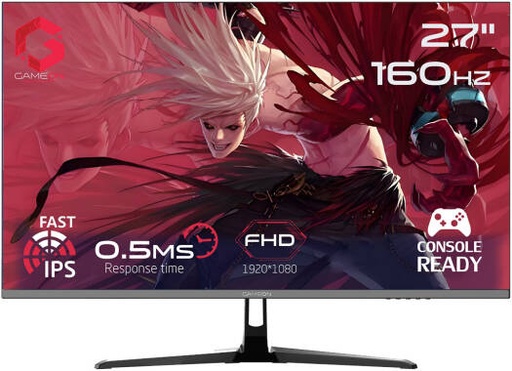 [GOES27FHD160IPS] GAMEON Essential Series Gaming Monitor, 27" IPS Display, FHD Resolution, 160Hz Refresh Rate, 0.5ms (MPRT) Response Time, AMD FreeSync Technology, Black | GOES27FHD160IPS