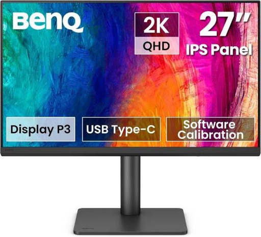 [PD2706QN] BenQ PD2706QN Designer Monitor, 27" IPS Display, QHD Resolution, 100Hz Refresh Rate, 5ms (GtG) Response Time, 16.7m Color Display, HDR10, Black | PD2706QN
