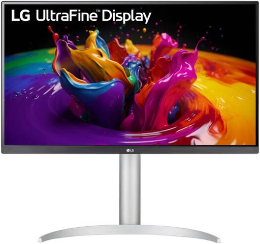 [27UP850K-W] LG 27UP850K-W UltraFine Monitor, 27" 4K UHD IPS Display, 60Hz Refresh Rate, 5ms (GTG) Response Time, Dynamic Action Sync, Black Stabilizer, Super Resolution+, USB Type-C, Silver | 27UP850K-W