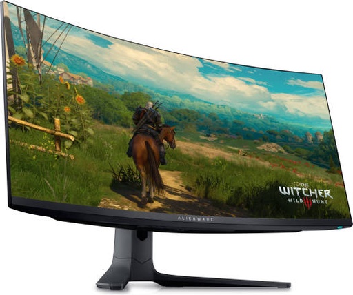 [AW3423DWF] Dell Alienware 34 Curved Gaming Monitor, 34" WQHD QD-OLED Display, 165Hz Refresh Rate, 0.1ms (GtG) Response Time, AMD FreeSync Premium Pro Technology, 1.07b Display Colors, Black | AW3423DWF