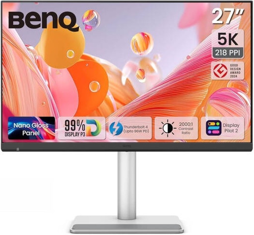 [MA270S] BenQ MA270S Monitor, 27" IPS LED Display, 5K UHD Resolution, 70Hz Refresh Rate, 5ms (GtG) Response Time, Eye Comfort 3.0, Flicker-Free, Low Blue Light | MA270S