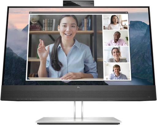 [E24mv-G4] HP E24mv G4 Conferencing Monitor, 24" IPS LCD Display, FHD Resolution, 5ms (GtG with Overdrive) Response Time, 5 MP Camera, On-Screen Controls, Low Blue Light Mode, Dual Speakers | E24mv-G4