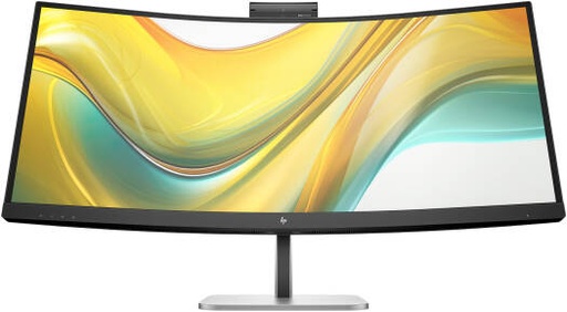 [534pm] HP Series 5 Pro USB-C Conferencing Curved Monitor, 34" VA Display, WQHD Resolution, Up to 100Hz Refresh Rate, 5ms (GtG Overdrive) Response Time, 5mp Webcam, Black / Silver | 534pm