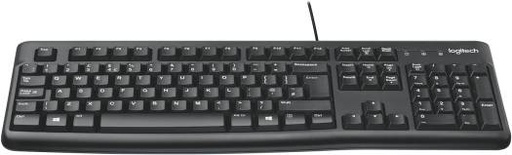 [logitech-k120-wired-business-keyboard-for-windows-or-linux-usb-plug-and-play-full-size-spill-resistant-curved-space-bar-pc-laptop-englisharabic-layout-black] Logitech K120 Wired BUSiness Keyboard For Windows Or Linux, USb Plug-And-Play, Full-Size, Spill Resistant, Curved Space Bar, Pc / Laptop, English/Arabic Layout - Black