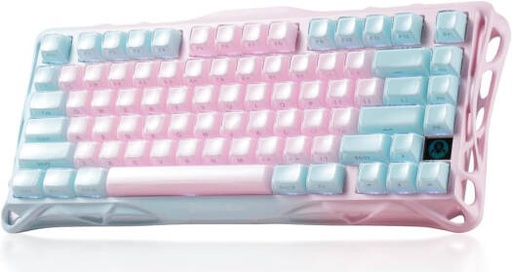 [K1-Lite] GravaStar Mercury K1 Lite 75% Gaming Keyboard, 80 Keys, Hot-Swappable, Stellar Bloom Linear Switches, Full N-Key Rollover, Programmable Keys, Tri-Mode Connectivity, 4000mAh, Lumen Rose | K1-Lite