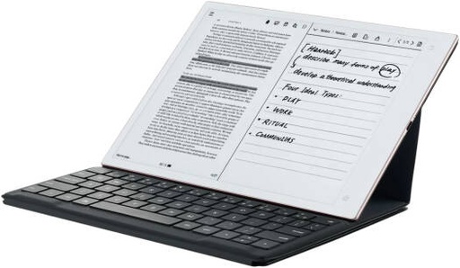 [FOLIO2AINOTE] iFLYTEK AINOTE 2 Type Folio Keyboard, US QWERTY Layout, Tactile Keys, Comprehensive Function Keys, AI Voice Input Shortcut, Pogo Pin Connection, Protective Folio Design, Black | FOLIO2AINOTE