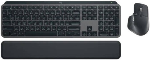 [MX Keys S Combo] Logitech Master Series MX Keys S Combo, MX Master 3S, MX Keys S & MX Palm Rest, Backlit keyboard, Precision Typing, For Comfort And Stability, 8K DPI Mouse Eng-Arabic | MX Keys S Combo