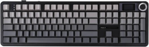 [Pre-lubed Nimbus V3 Switches] AULA F108 PRO Wireless Mechanical Keyboard with Screen & Knob, Full Size Keyboard with 8000mAh Battery, Side Printed PBT Keycaps, RGB Backlit Hot Swappable | Pre-lubed Nimbus V3 Switches