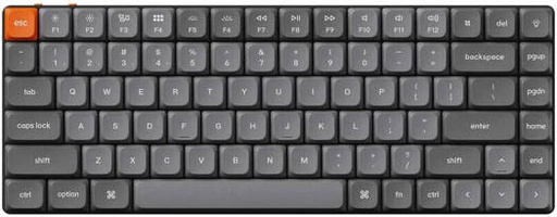 [K3M-H1-AR] Keychron K3 Max QMK/VIA Wireless Mechanical Keyboard, 1000Hz Polling Rate, ENG-ARAB Layout, Low Profile Gateron Mechanical Red, RGB Backlight, N-Key Rollover, 1550mAh Battery, Black | K3M-H1-AR