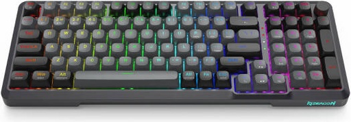 [K688-RGB-PRO] Redragon BREAGI PRO K688 Gasket Wireless 98+1 Mechanical Keyboard, Triple Mode, RGB, Hot Swappable, Programmable Macros, Rotary Knob, Pre-lsubed Cream Switches, Black | K688-RGB-PRO