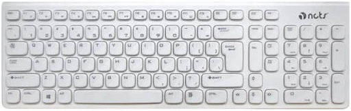 [KB11W] NCTS KB11W Wired Keyboard, English Layout, Compatible with USB 2.0/3.0, Support USB1.0/1.1, USB Plug-and-Play, Sunken Key Design, White | KB11W