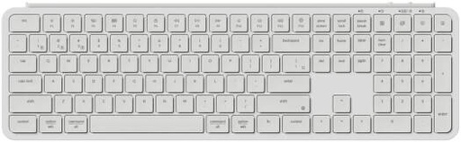 [B6P-K8-AR] Keychron B6 Pro Wireless Keyboard, Full-Size, Ultra-Slim, English-Arabic Layout, Wireless Bluetooth 5.2, 2.4 GHz, 1000 Hz Polling Rate, Ivory White | B6P-K8-AR