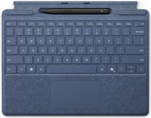 [8X6-00205] Microsoft Surface Pro 11th Edition Wireless Keyboard with Slim Pen, Magnetic Connectivity, Compatible with Microsoft (11th Edition) Surface Pro 8, 9, English Layout, Sapphire | 8X6-00205