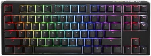 [DKON2187ST-CUSPDCLAWSC1] Ducky One 80% Mechanical Keyboard, Cherry MX Blue Mechanical Switch, Double Shot PBT, Detachable USB-C, English Layout, Black | DKON2187ST-CUSPDCLAWSC1