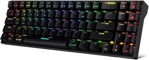[RK71] RK Royal Kludge RK71 Bluetooth RGB Mechanical Gaming Keyboard, With 71 Keys, Rechargeable Battery, Brown Switch, For Windows/Mac, Black | RK71